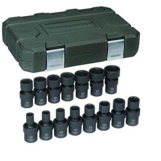 GearWrench 3/8 in. Drive Universal Impact Socket Set (15 Piece) 84918