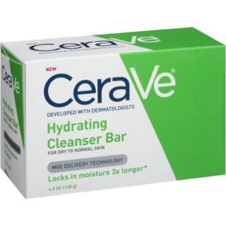 CeraVe Hydrating Cleanser Bar Soap, 4.5 oz