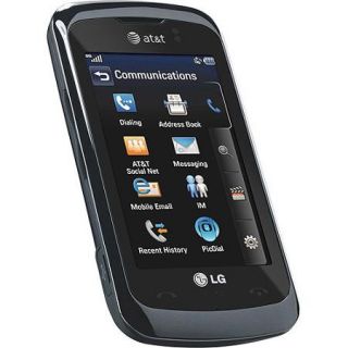 LG Encore GT550 Unlocked Cell Phone   Touchscreen, 3.15MP Camera, microSD, microUSB, Voice Memo, Black