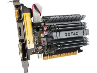 Open Box ZOTAC GeForce GT 730 DirectX 12 (feature level 11_0) ZT 71115 20L 4GB 64 Bit DDR3 PCI Express 2.0 x16 (x8 lanes) Video Card
