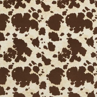 E413 Brown Cow Animal Print Microfiber Upholstery Fabric (By The Yard)
