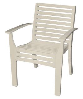 Poly Concepts Outdoor AndureFlex Stacking Arm Chair   Outdoor Dining Chairs