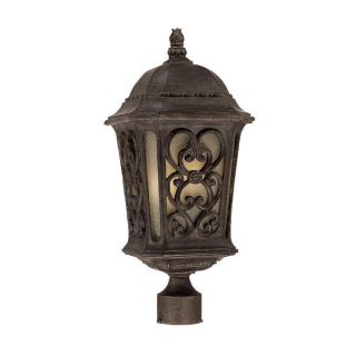 Acclaim Lighting Manorgate 22.5 in H Black Coral Post Light