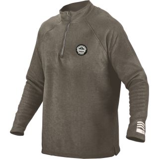 Ergodyne CORE Performance Work Wear Fleece 1/4 Zip-Up — Gray, 2XL, Model# 6445  Sweats   Hoodies
