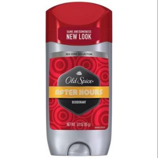 Old Spice Red Zone Deodorant Solid, After Hours 3 oz (Pack of 6)