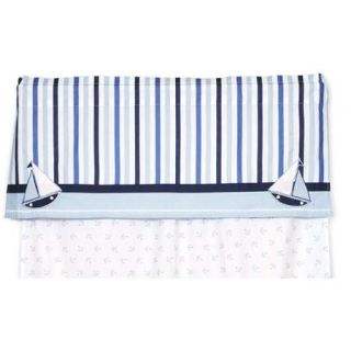 Bacati   Little Sailor Valance 15"x54" 100% Cotton percale fabrics