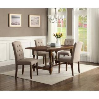 Better Homes and Gardens Providence 5 Piece Dining Set, Brown