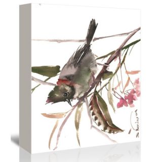 Americanflat Yuhina Bird Painting Print on Gallery Wrapped Canvas