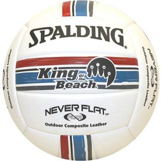 Spalding Never Flat EVA Foam Volleyball, Red/White/Blue
