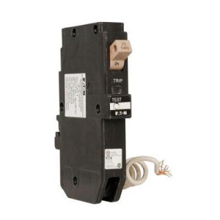 Eaton 20 Amp 3/4 in. CH Type Breaker Single Pole Ground Fault Circuit Breaker with Flag CHFGF120CS