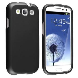 Insten Snap on Rubber Coated Case For Samsung Galaxy S III, Black