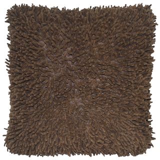 Brown Shagadelic Chenille 18 inch Double Side Pillow