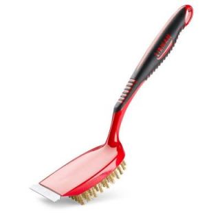 Libman Brass Scraper Red Grill Brush 575