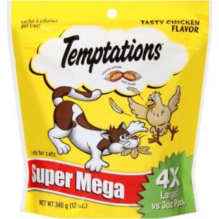 TEMPTATIONS Classic Treats for Cats Tasty Chicken Flavor 12 Ounces