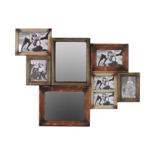 Urban Trends Wooden Multi Photo Mirrored Picture Frame