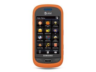 Samsung Eternity II/Samsung A597 Orange Silicone Skin