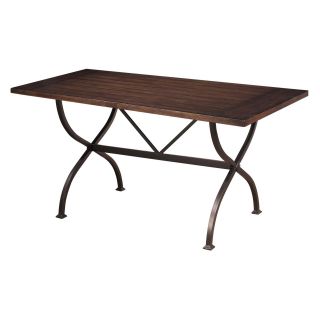 Hillsdale Cameron Rectangle Wood and Metal Counter Height Table   Dining Tables