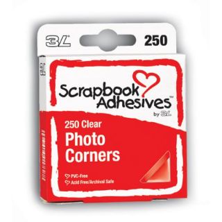 Photo Corners Self Adhesive 250/Pkg 3/8" Clear