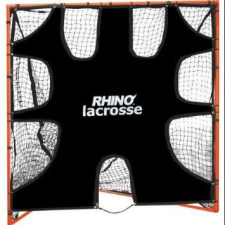 Lacrosse goalie weak zone shooting target improves shooting accuracy. Comes with quick goal fasteners for easy attachment. Target area is 6'x6' with 9 target xones. Made of all weather durable mesh.