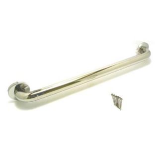 WingIts Premium Series 42 in. x 1.5 in. Grab Bar in Polished Stainless Steel (45 in. Overall Length) WGB6PS42