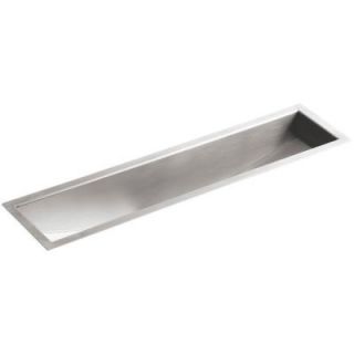 KOHLER Undertone Undermount Stainless Steel 33 in. Single Bowl Kitchen Sink K 3187 NA