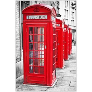 Iconic Red Phone Booths in London Photography by Eazl