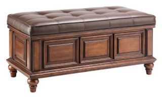 Stein World Accent Bench with Storage   Cherry   Bedroom Benches