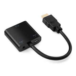 Insten White HDMI Male to VGA Female Adapter Video Converter for PC