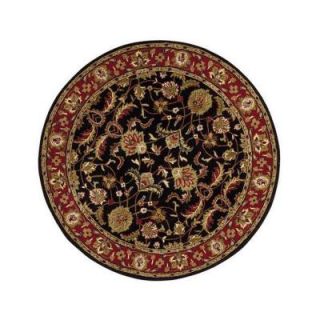 Home Decorators Collection Constantine Black 5 ft. 9 in. Round Area Rug 3151943210