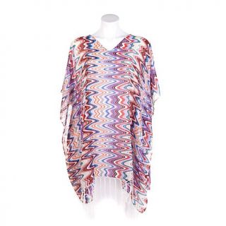 Curations Caravan Fringed Poncho   8045960