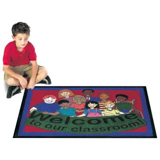 Joy Carpets Welcome to Our Classroom Mat   Kids Rugs