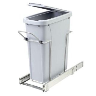 Knape & Vogt 8.375 in. x 17.3125 in. x 20.125 in. In Cabinet Pull Out Single Soft Close Trash Can BLSC9 1 20 R P
