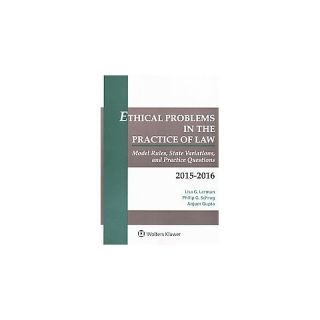 Ethical Problems in the Practice of Law 2015 2016 (Paperback)