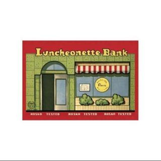 Luncheonette Bank Storefront Print (Black Framed Poster Print 20x30)