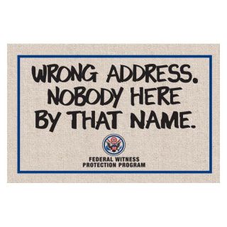 Wrong Address Indoor/Outdoor Doormat