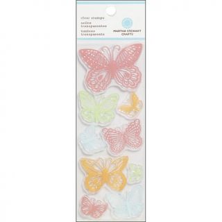 Martha Stewart Scrapbook Clear Stamps   Lace Butterflies