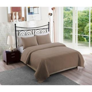 Solid Taupe Bedding Quilt Set
