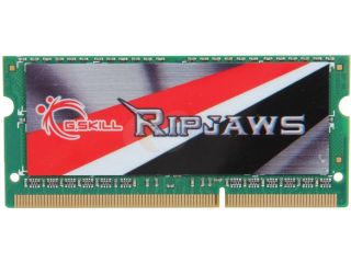 G.SKILL Ripjaws Series 4GB 204 Pin DDR3 SO DIMM DDR3L 1600 (PC3L 12800) Laptop Memory Model F3 1600C11S 4GRSL