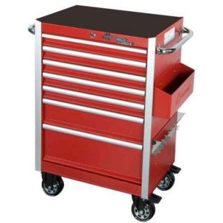 Montezuma Crossover 36 in. Crossover 6 Drawer Roller Cabinet Toolbox Red PR3606MZ