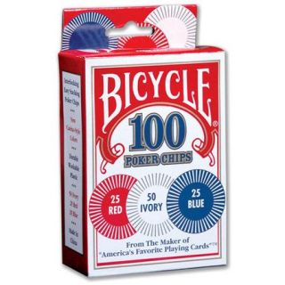 United States Playing Cards Bicycle Poker Chips (Set of 100)