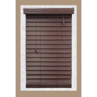 Home Decorators Collection Cut to Width Brexley 2 1/2 in. Premium Wood Blind   40 in. W x 64 in. L (Actual Size 39.5 in. W x 64 in. L ) 24048