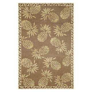 TransOcean Tommy Bahama Cargo Pineapple Indoor/Outdoor Area Rug   Neutral