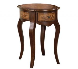 Masterpiece Oval Scalloped End Table —