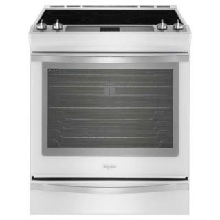 Whirlpool 6.2 cu. ft. Slide In Electric Range with Self Cleaning True Convection Oven in White Ice WEE760H0DH