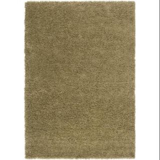 7.8' x 10.5' Relaxed Comfy Luxury Shag Moss and Olive Green Area Throw Rug