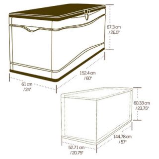 130 Gallon Plastic Deck Box by Lifetime