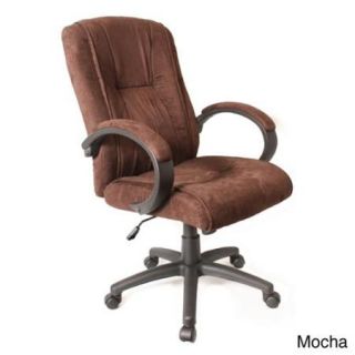 Comfort Products Padded Microsuede Office Chair Mocha Brown