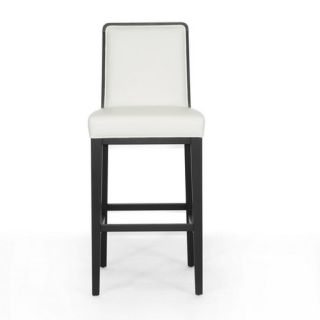 Baxton Studio Theia 30 Bar Stool with Cushion by Wholesale Interiors