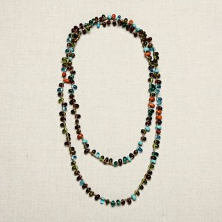 Glass Multicolored Tear Drops Necklace (India)   13732221  