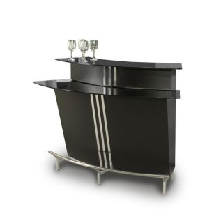 Christopher Knight Home Boulevard Black Glass Table Top Bar   17071806